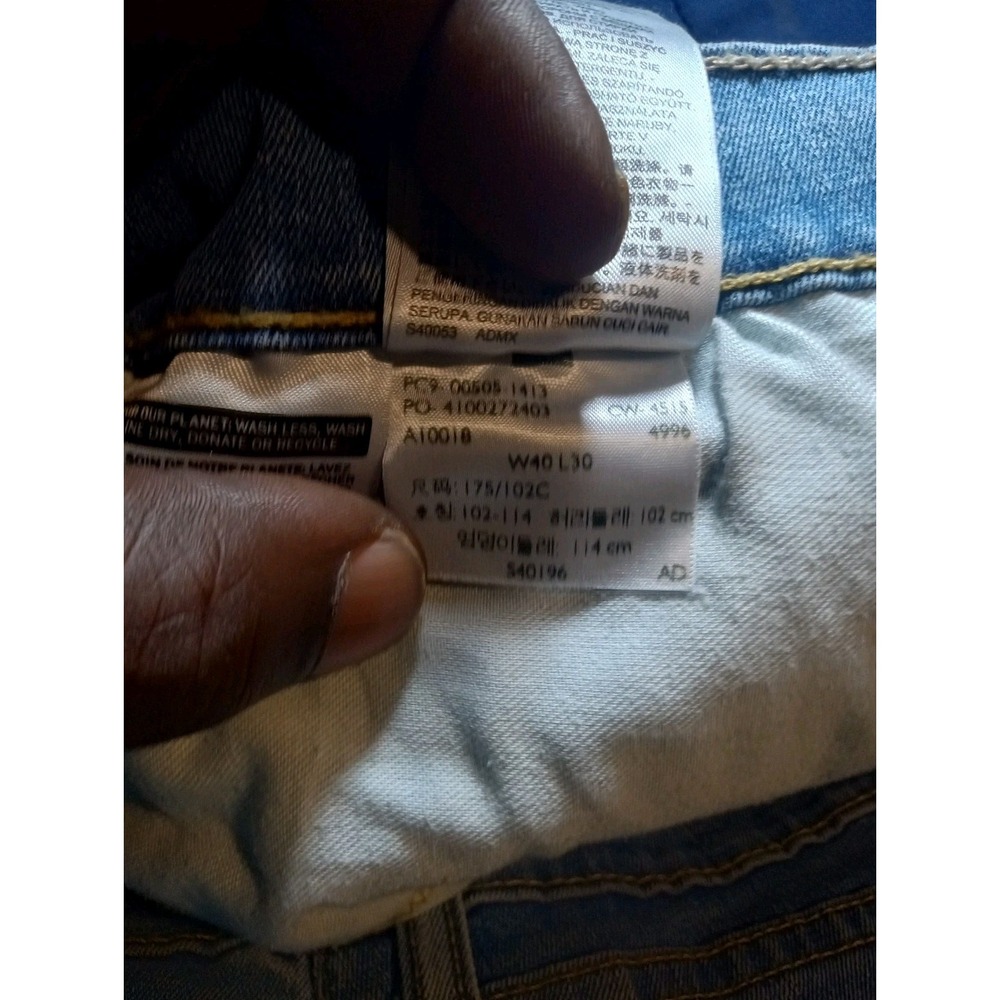 Vintage Levi's Black Jeans 505‎ 40x30 90's Y2K - Picture 4 of 5